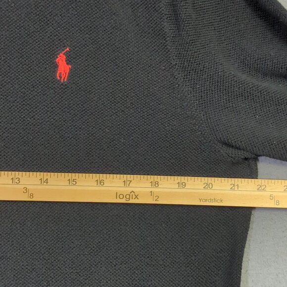 Polo Ralph Lauren Sweater Men's L Black Pima Cotton Long Sleeve Crew Preppy - Picture 5 of 11